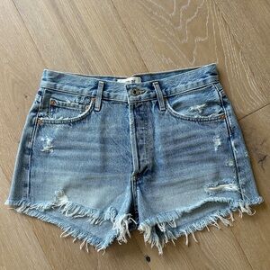 Agolde parker shorts Light Blue Distressed swapmeet color